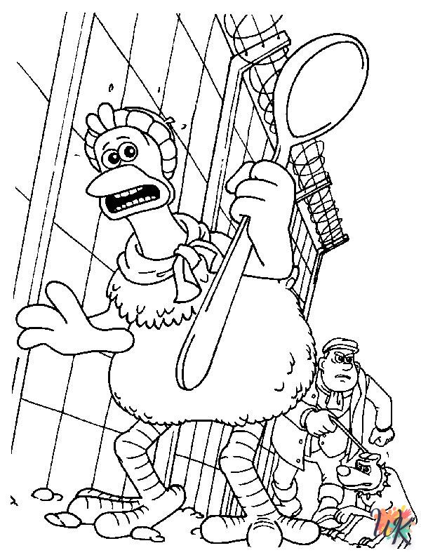 grinch cute Chicken Run coloring pages