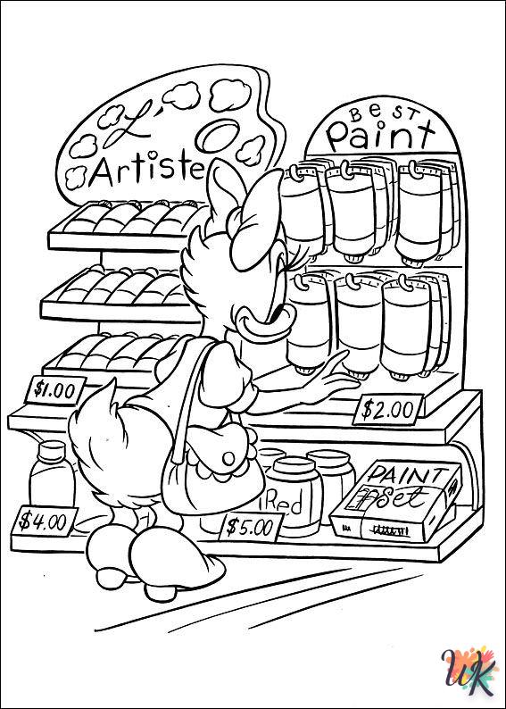 cute Daisy Duck coloring pages
