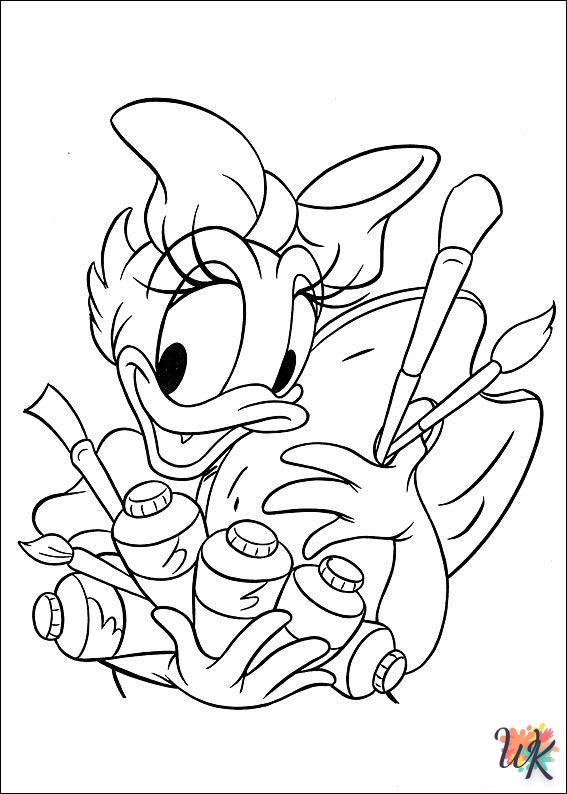 coloring pages printable Daisy Duck