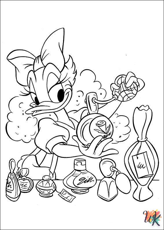 Daisy Duck coloring pages easy
