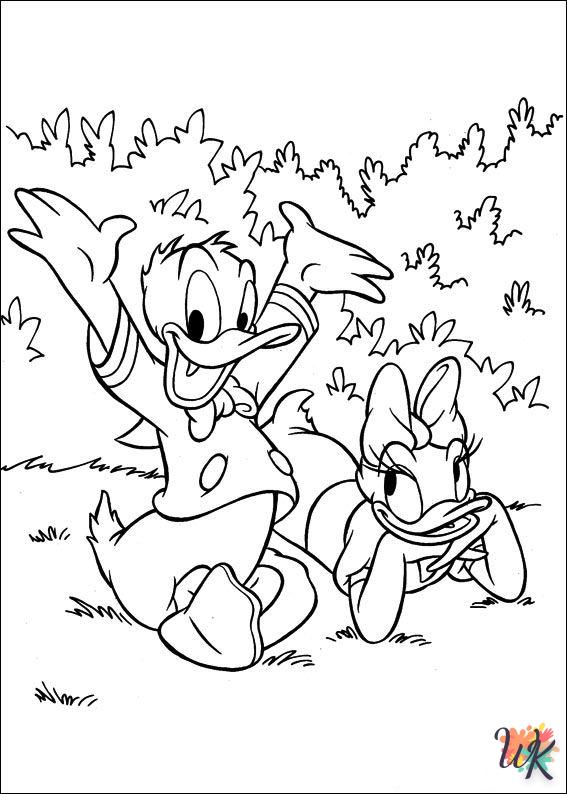 easy Daisy Duck coloring pages