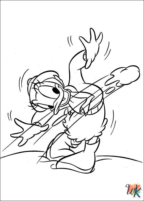 coloring pages for kids Daisy Duck