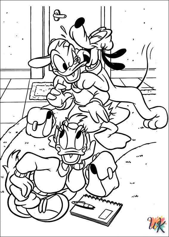 grinch cute Daisy Duck coloring pages