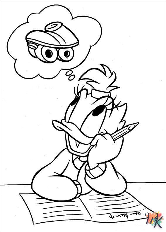 preschool Daisy Duck coloring pages