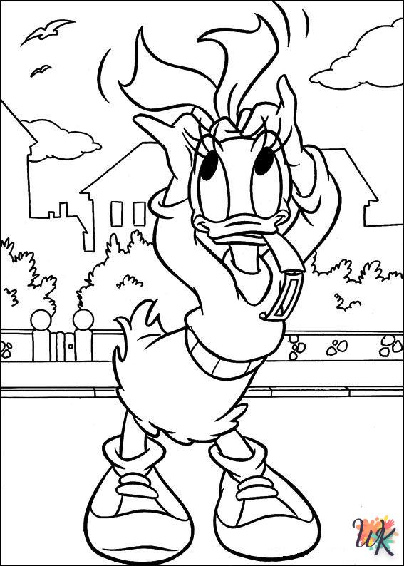 printable Daisy Duck coloring pages for adults