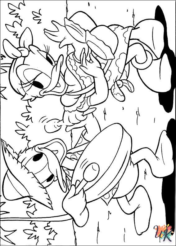 free Daisy Duck tree coloring pages