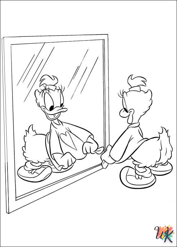 Daisy Duck themed coloring pages