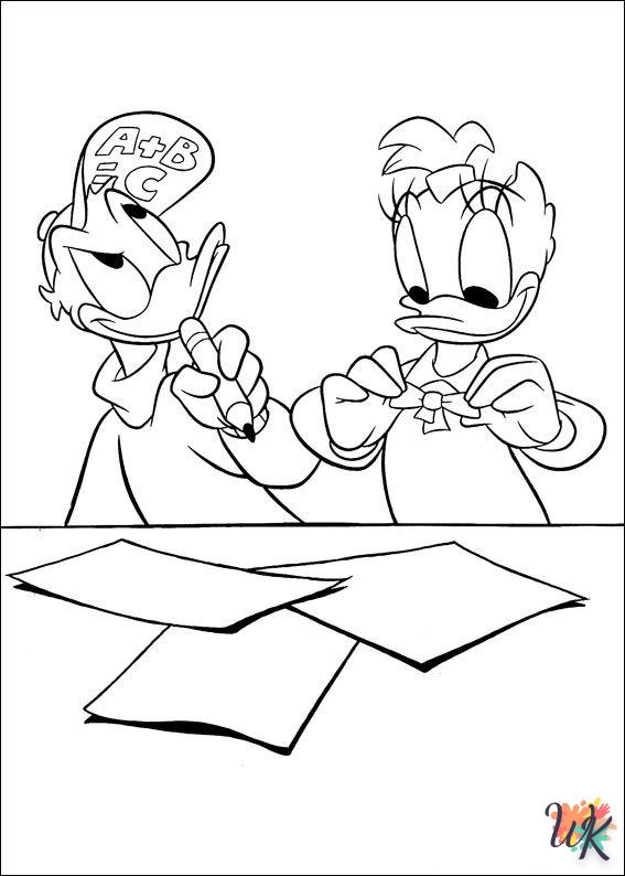 free Daisy Duck coloring pages for kids