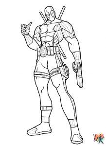 coloring pages for Deadpool