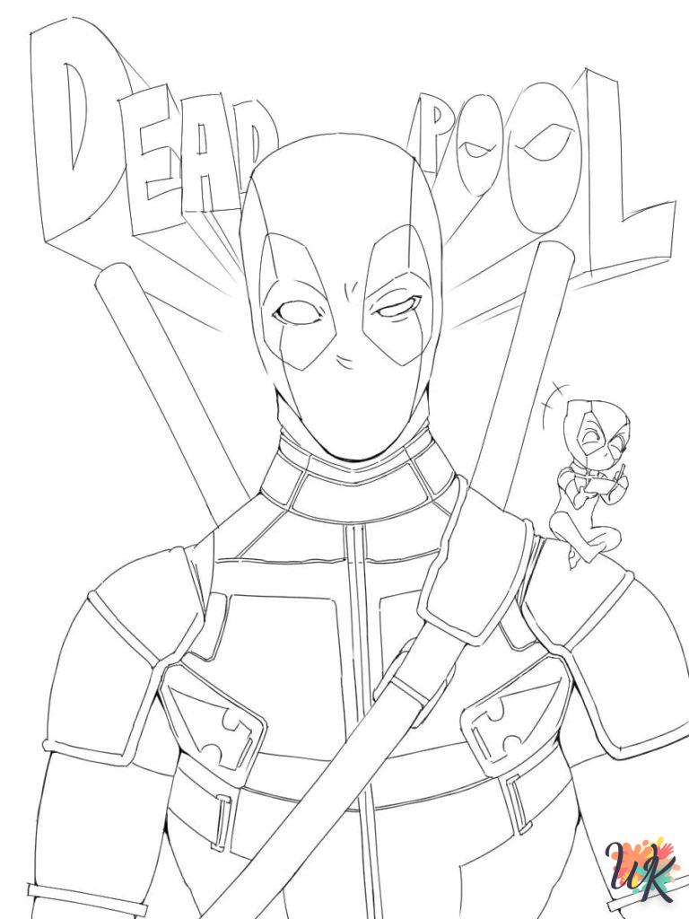 printable coloring pages Deadpool