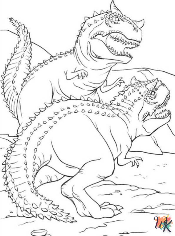 Dinosaurs ornament coloring pages