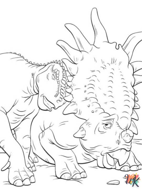 Dinosaurs adult coloring pages