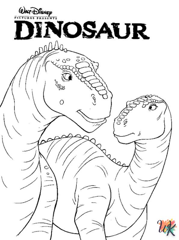 easy Dinosaurs coloring pages