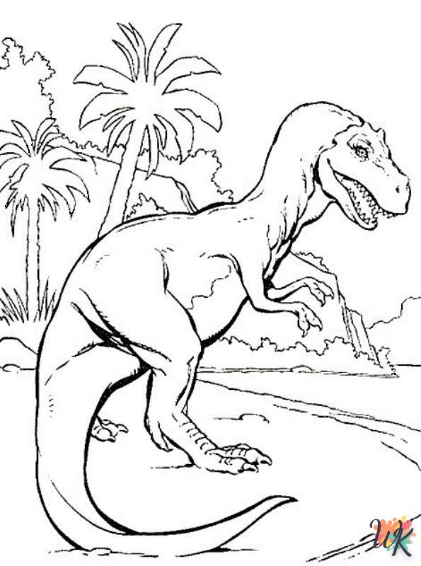 Dinosaurs ornaments coloring pages