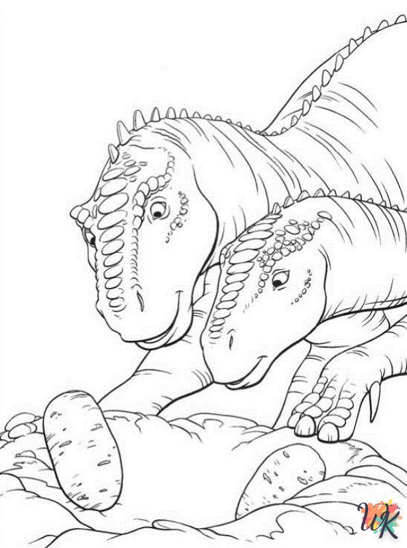 free Dinosaurs coloring pages pdf