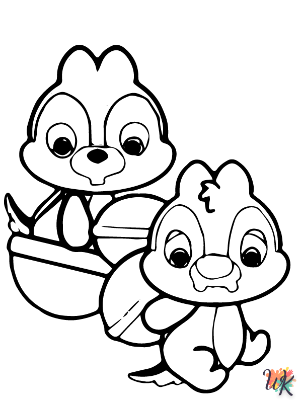 free coloring Disney Cuties pages