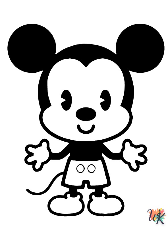 free Disney Cuties coloring pages