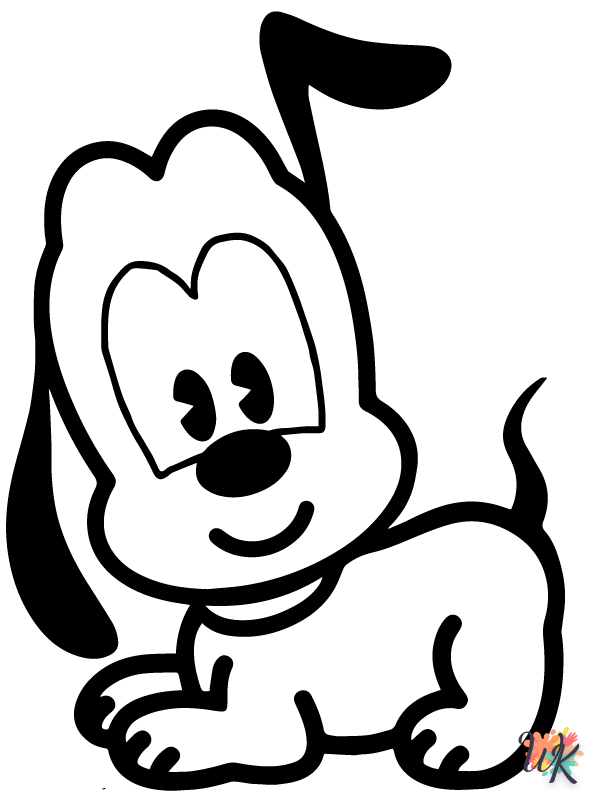 free Disney Cuties printable coloring pages