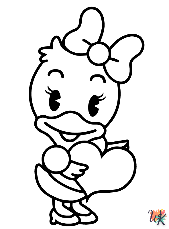 free Disney Cuties tree coloring pages