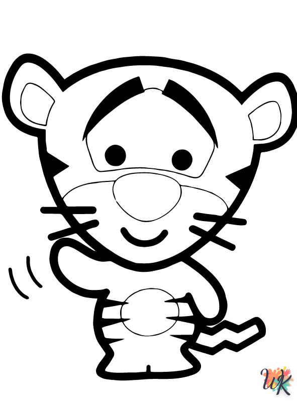 free full size printable Disney Cuties coloring pages for adults pdf