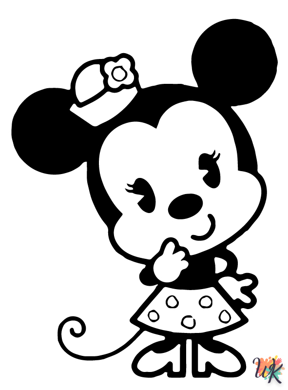 Disney Cuties coloring pages free printable