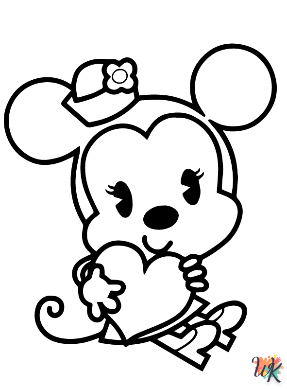 free full size printable Disney Cuties coloring pages for adults pdf