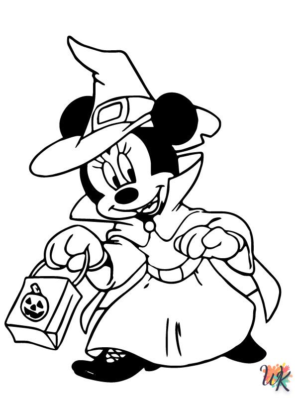 detailed Disney Halloween coloring pages for adults