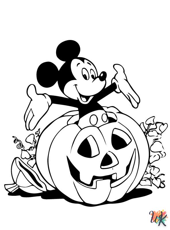 cute coloring pages Disney Halloween