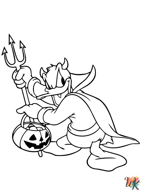 free printable Disney Halloween coloring pages for adults