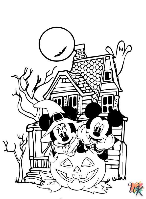 coloring pages for Disney Halloween