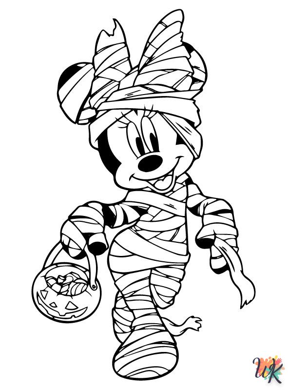 coloring pages for Disney Halloween