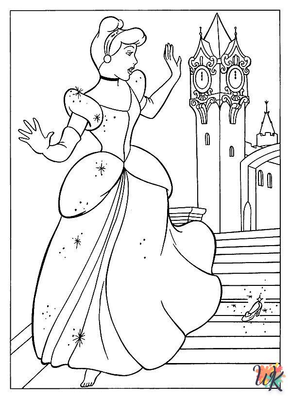 Disney Princesses free coloring pages