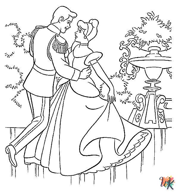 detailed Disney Princesses coloring pages