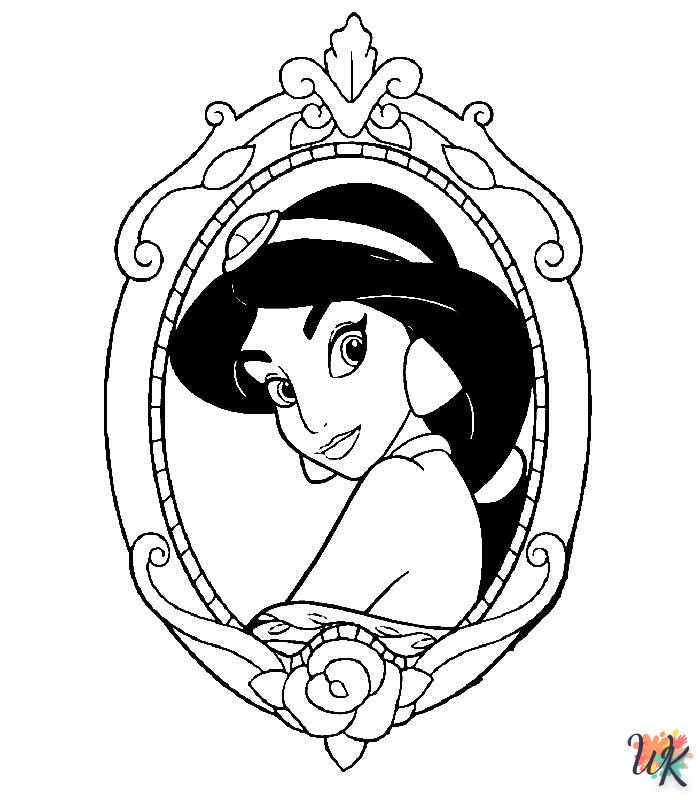 Disney Princesses coloring pages pdf