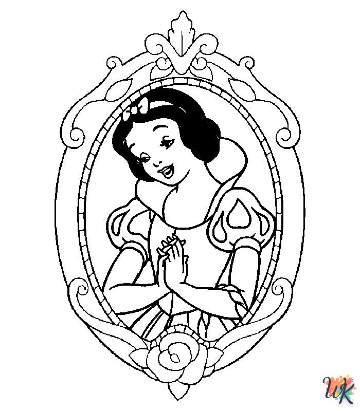 Disney Princesses coloring pages free printable