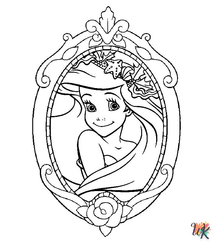 Disney Princesses coloring pages for kids