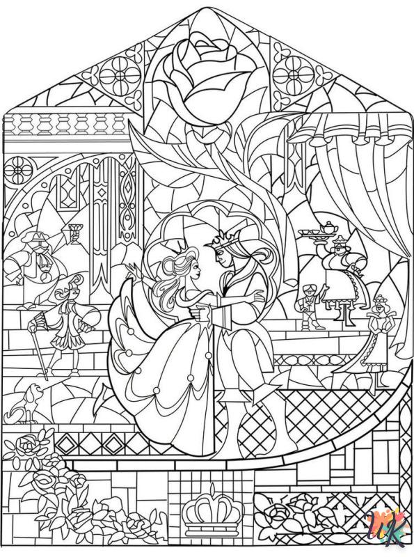 Disney Difficult coloring pages free printable 1