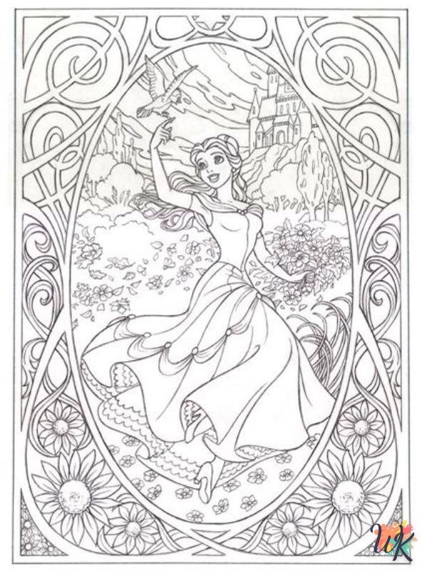 old-fashioned Disney Difficult coloring pages