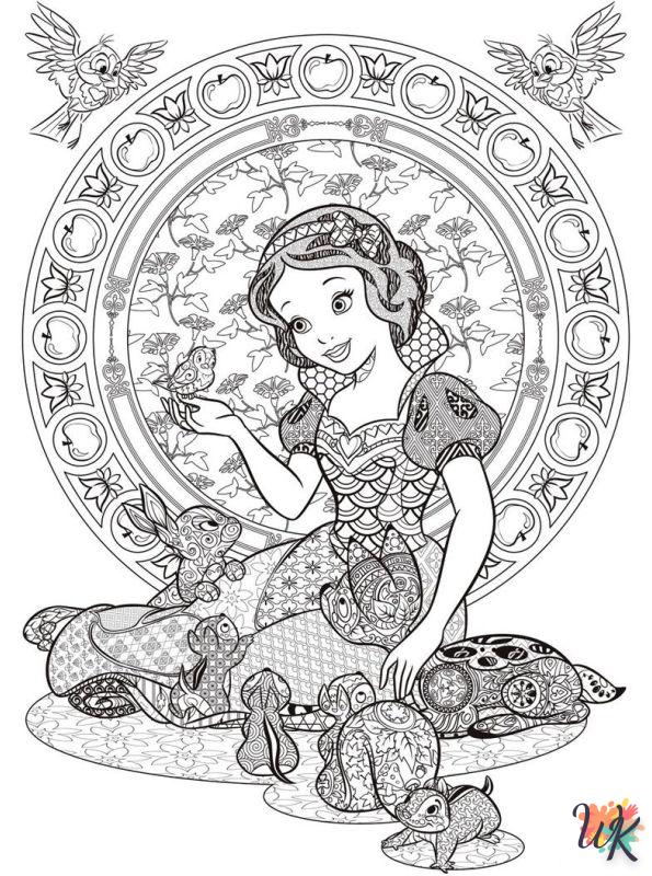 detailed Disney Difficult coloring pages for adults