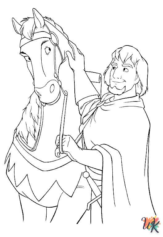 free Disney Horse tree coloring pages