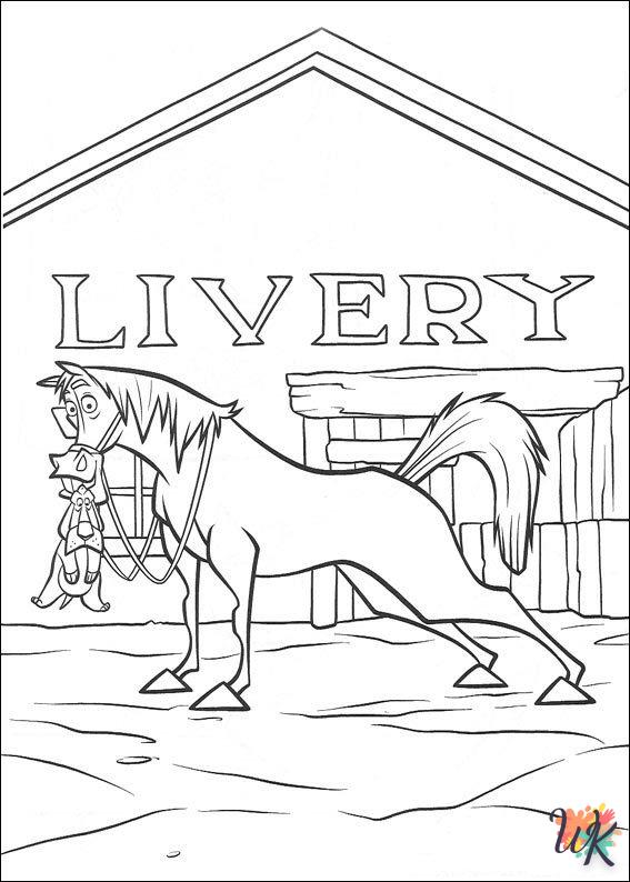 Disney Horse coloring pages for adults