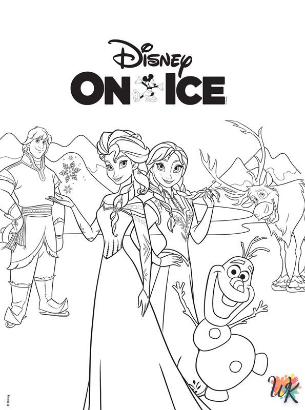 easy Disney On Ice coloring pages