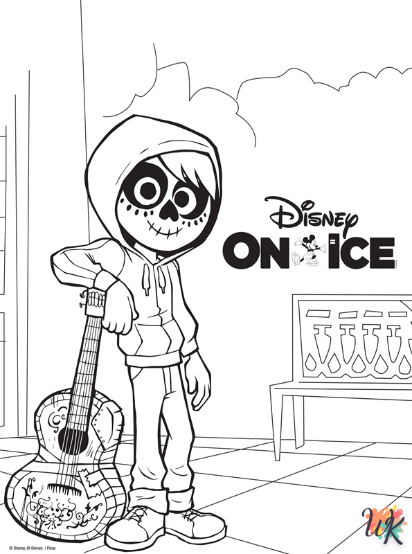 Disney On Ice coloring pages easy