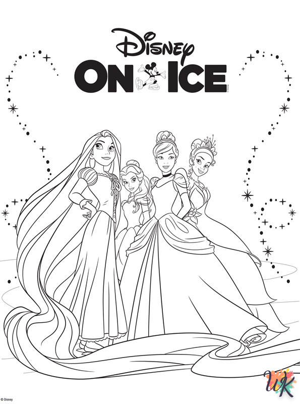 coloring Disney On Ice pages