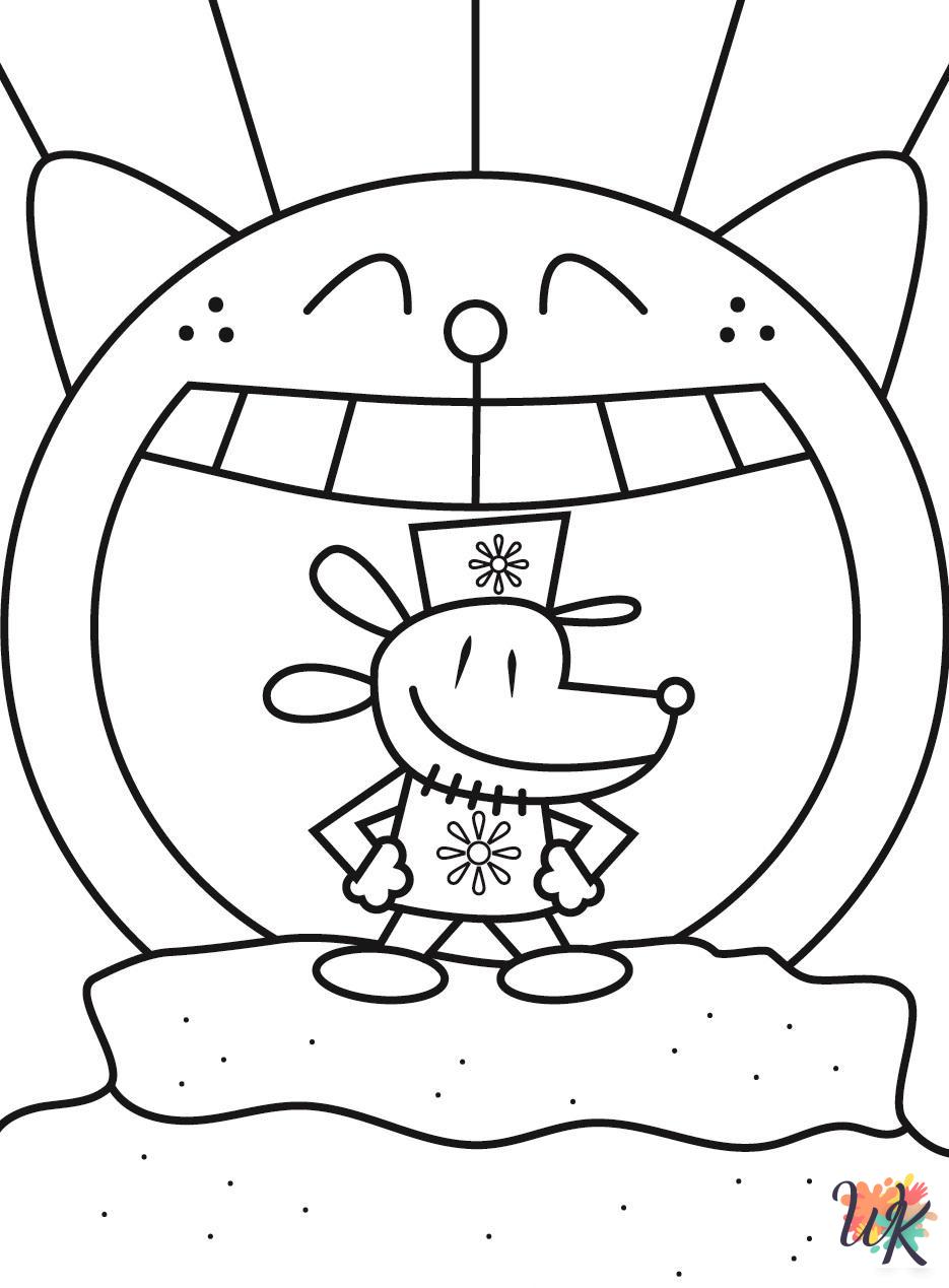 cute coloring pages Dog Man