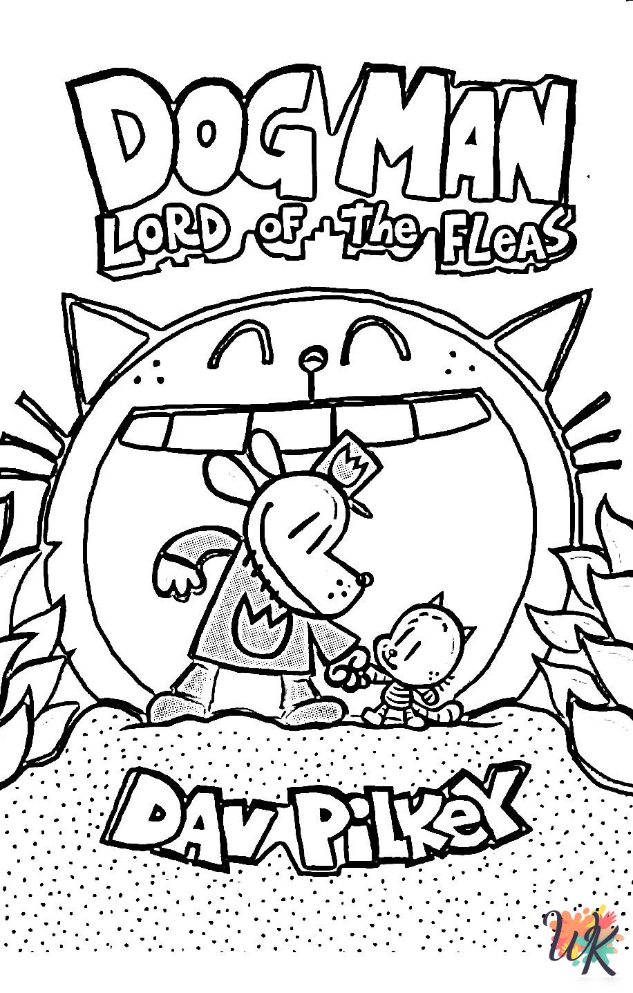 Dog Man Coloring Page