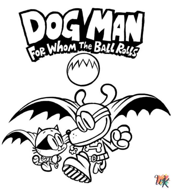 Dog Man coloring pages printable free