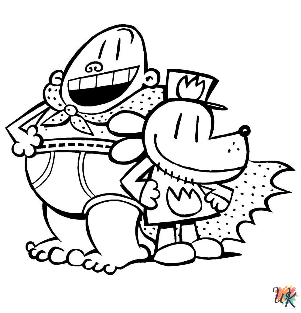 Dog Man printable coloring pages