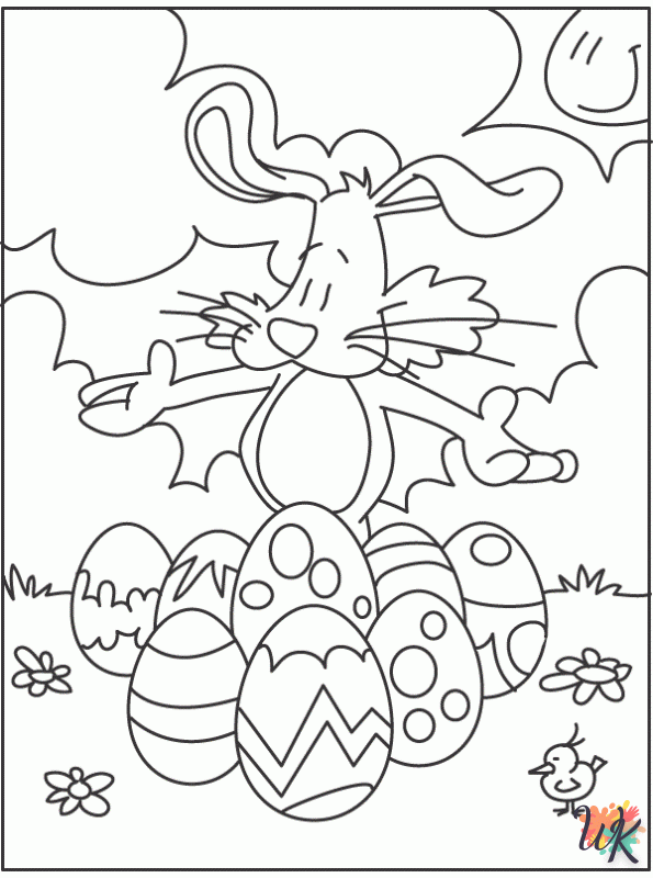 preschool Easter coloring pages