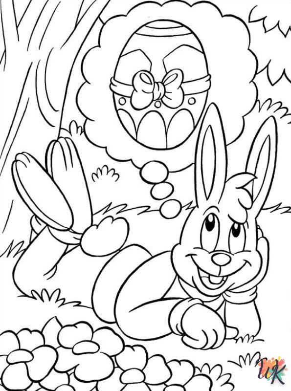 detailed Easter coloring pages for adults
